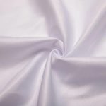 Silky white fabric with smooth texture for custom clothing uniforms and professional workwear. Ideal for manufacturing high-quality custom apparel in China.