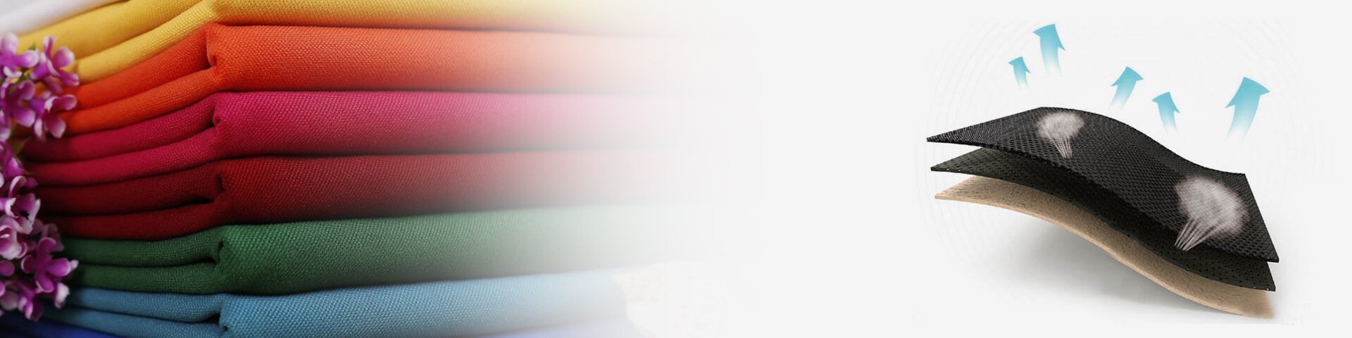 لفات أقمشة ملونة بظلال نابضة بالحياة تُستخدم في زي العمل المخصص في الصين.