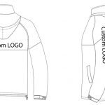 Custom workwear jacket with logo design for industrial and workwear uniforms, featuring a front zipper, hood option, and durable fabric for safety and comfort. Perfect for customized uniforms.