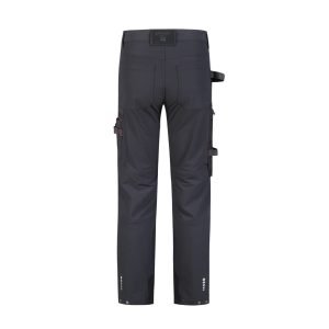 Flexible, durable black work pants with multiple pockets and adjustable straps, ideal for industrial or construction workers. Customizable for various workwear needs from China manufacturer Sha.