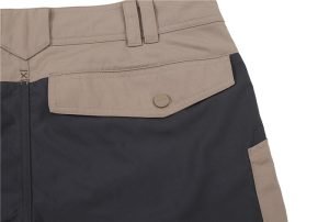 Durable custom work uniform pants with multiple pockets, tailored for comfort and practicality in manufacturing and industrial settings. Perfect for professional workwear needs.
