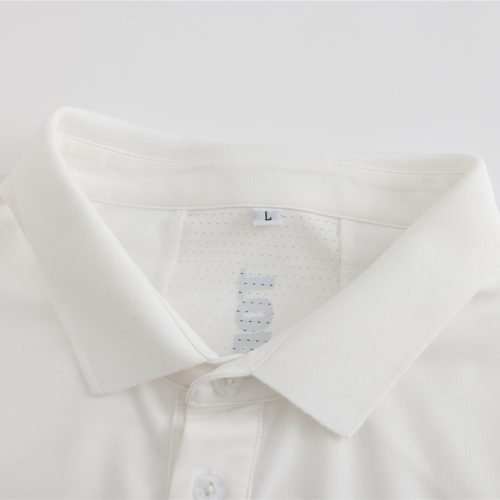 High-quality white custom polo shirt with a classic collar, button placket, and breathable fabric, ideal for corporate uniforms and workwear solutions from China manufacturer Sha.