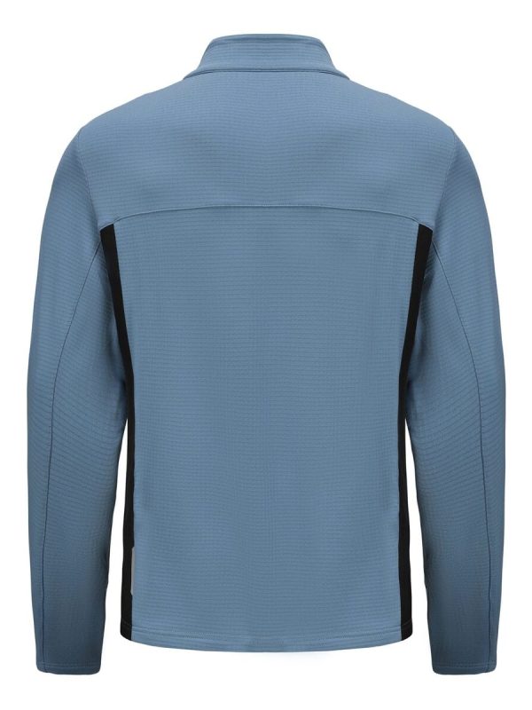 Chaqueta de trabajo de poliéster con detalles en negro, diseñada para ofrecer durabilidad y comodidad en entornos industriales. Presenta tejido texturizado para un aspecto profesional y un estilo funcional. Perfecta para uniformes de trabajo personalizados.