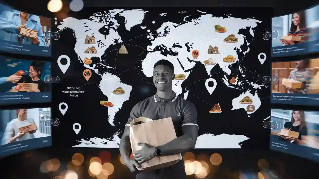 Versatile global supply chain map showcasing distribution points and delivery services for custom uniforms and workwear from Sha, a leading Chinese manufacturer.