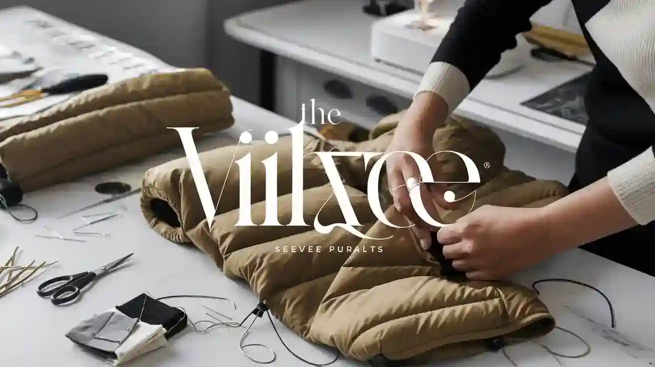 Luxurious custom padded jackets made in China by the Villace Seveee Puralts manufacturer, featuring high-quality tailoring and materials for professional workwear.