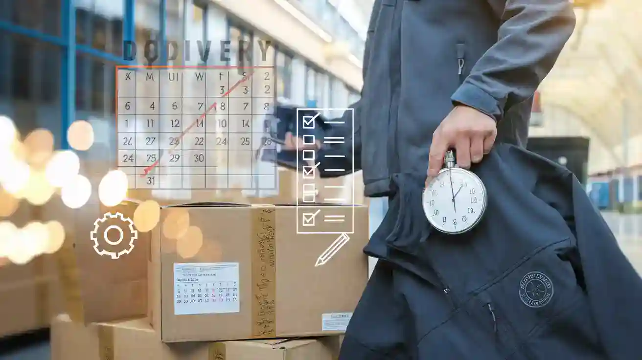 High-quality workwear uniform being prepared for shipment at a China manufacturing facility, emphasizing customization and efficiency.