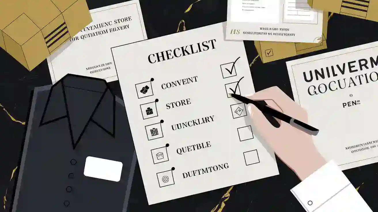 Convenience Store Uniform ODM Checklist: 8 Key Stages from Quotation to Delivery