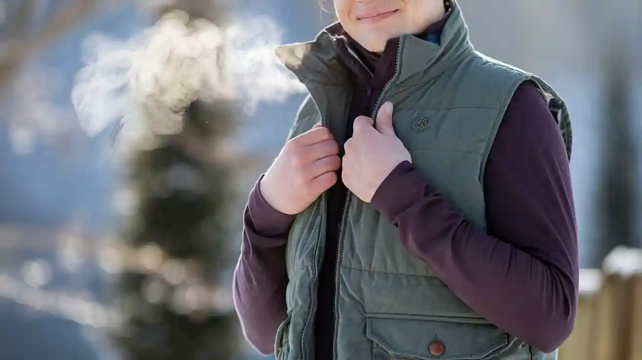 How to wear a custom winter vest for warmth