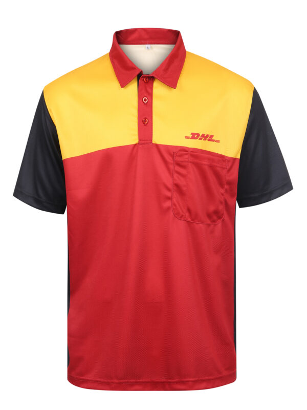 0T8A0749 International express delivery company DHL employee uniform set