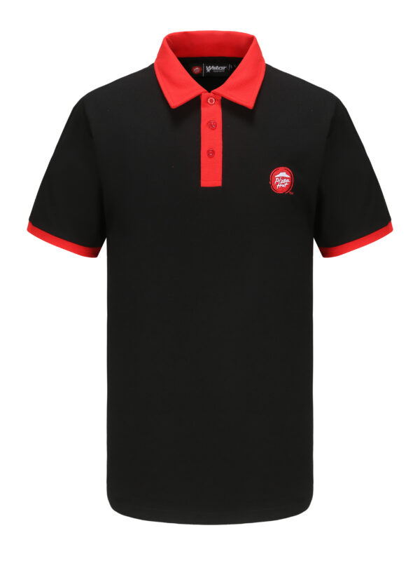 employee of fast food chain Pizza Hut POLO shirt