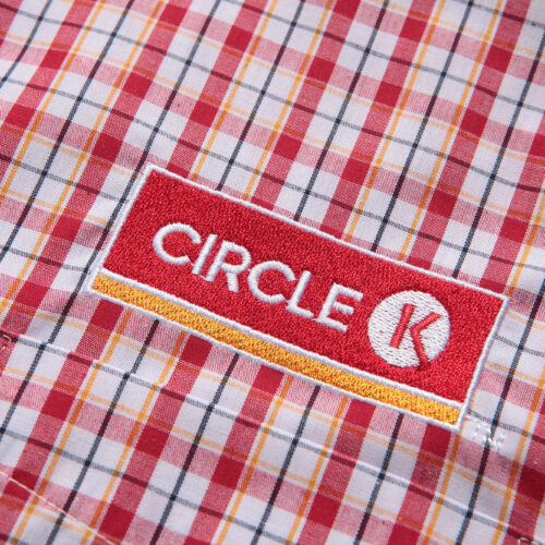 American convenience store circle K chain gas station employee uniform shirt