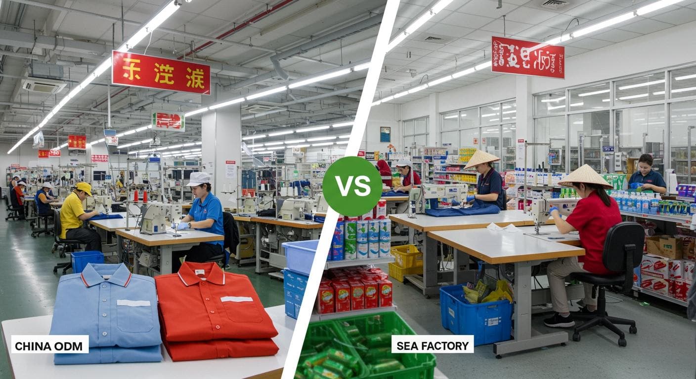 China ODM vs. SEA Factories for Convenience Store Uniforms