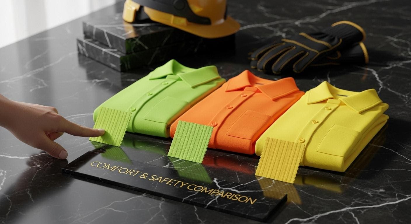 Comparing Hi Vis Shirt Fabrics for Comfort and Safety