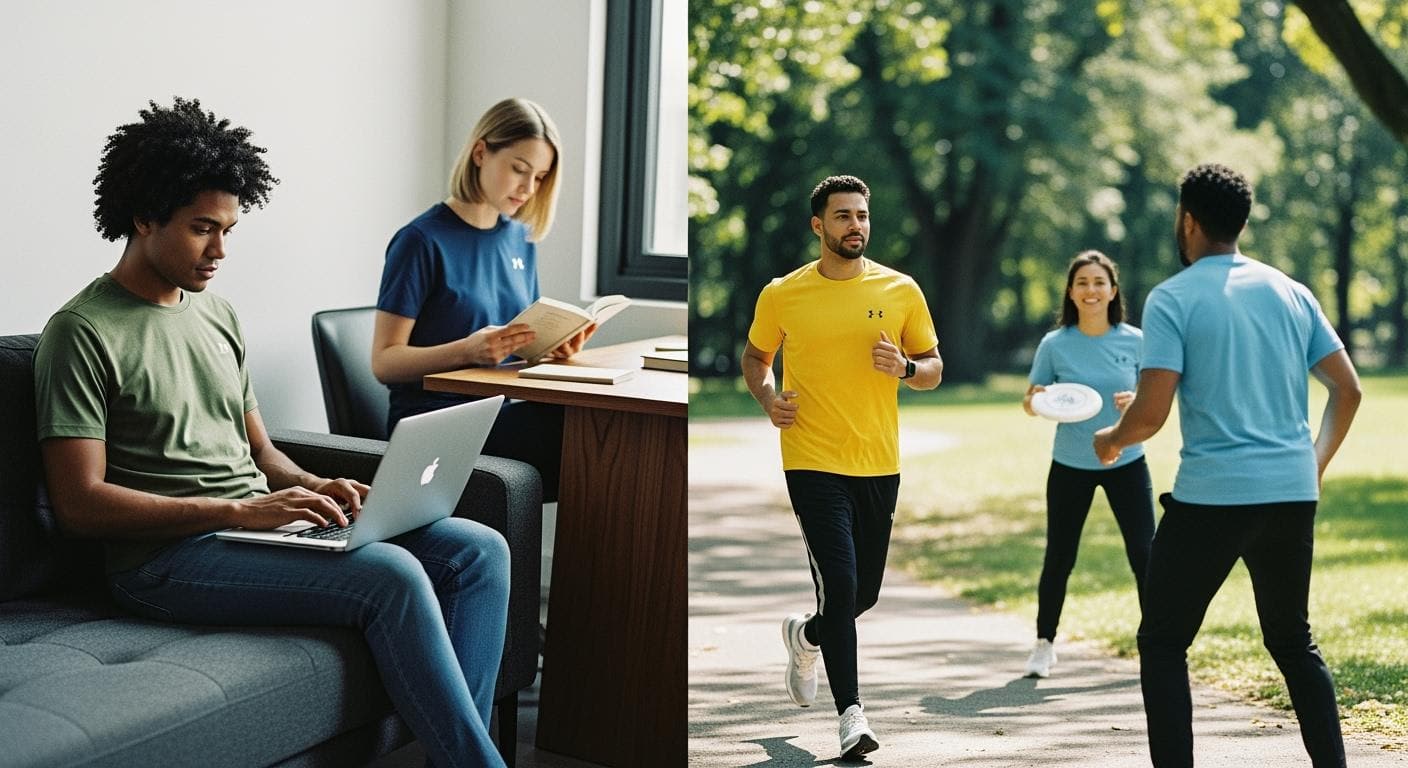 Comfortable casual office wear and athletic sportswear in bright colors showcasing customizable uniforms from Sha, a leading China manufacturer for working and sports apparel.