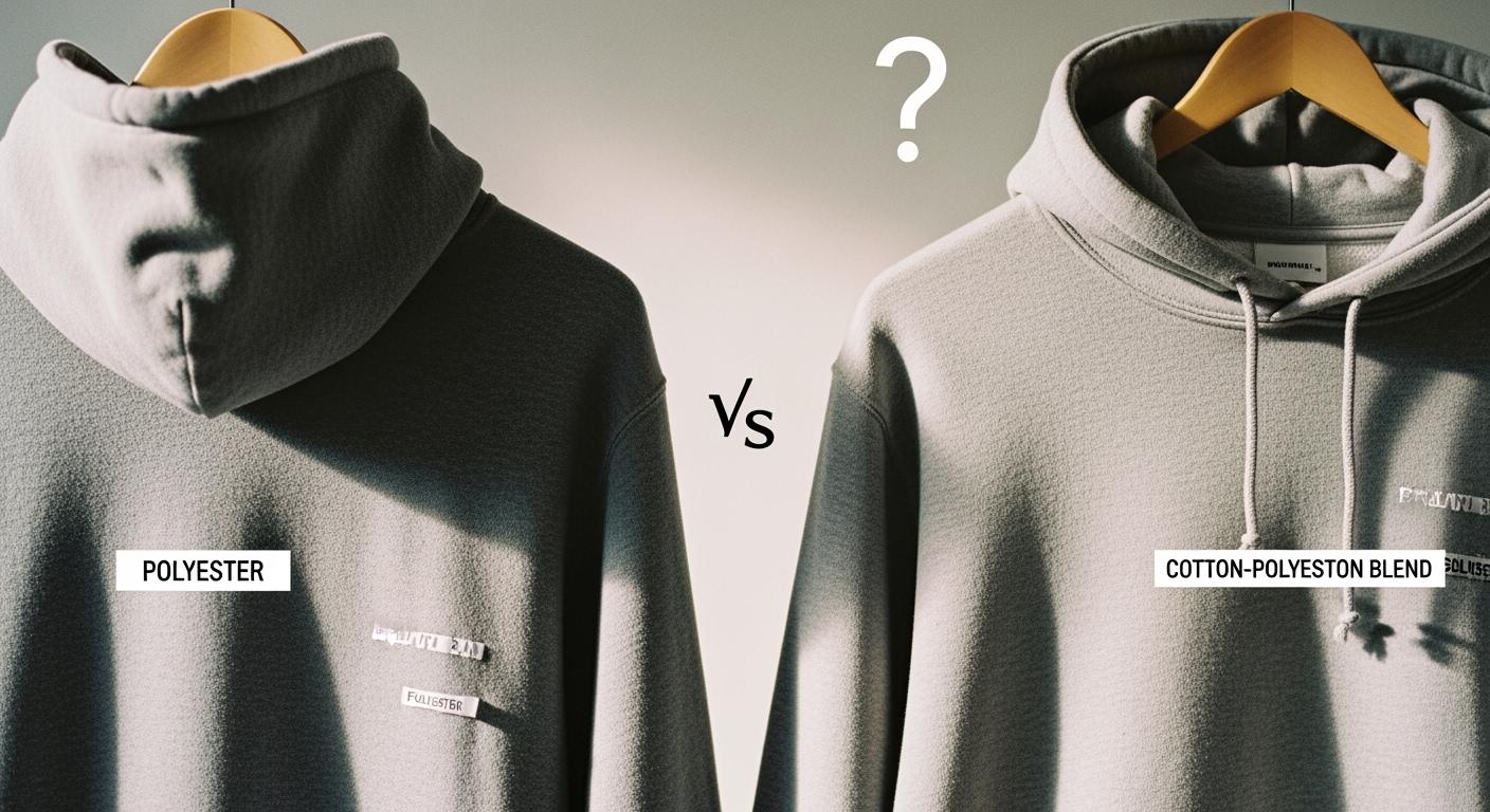 Which Hoodie Material Wins Polyester Hoodie Versus Cotton-Polyester Blend