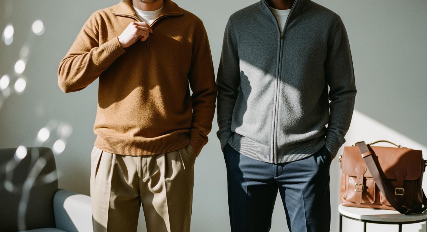 Quarter Zip vs Full Zip Sweaters Style Comfort and Versatility Compared
