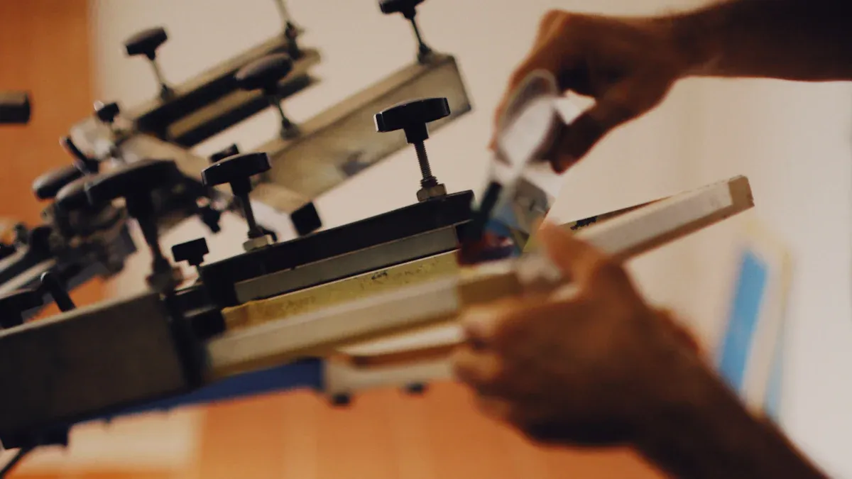 High-quality industrial sewing machine used for customizing clothing uniforms at a reputable China manufacturer in Sha.