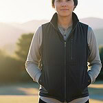 Which vest jacket keeps you comfy outdoors?