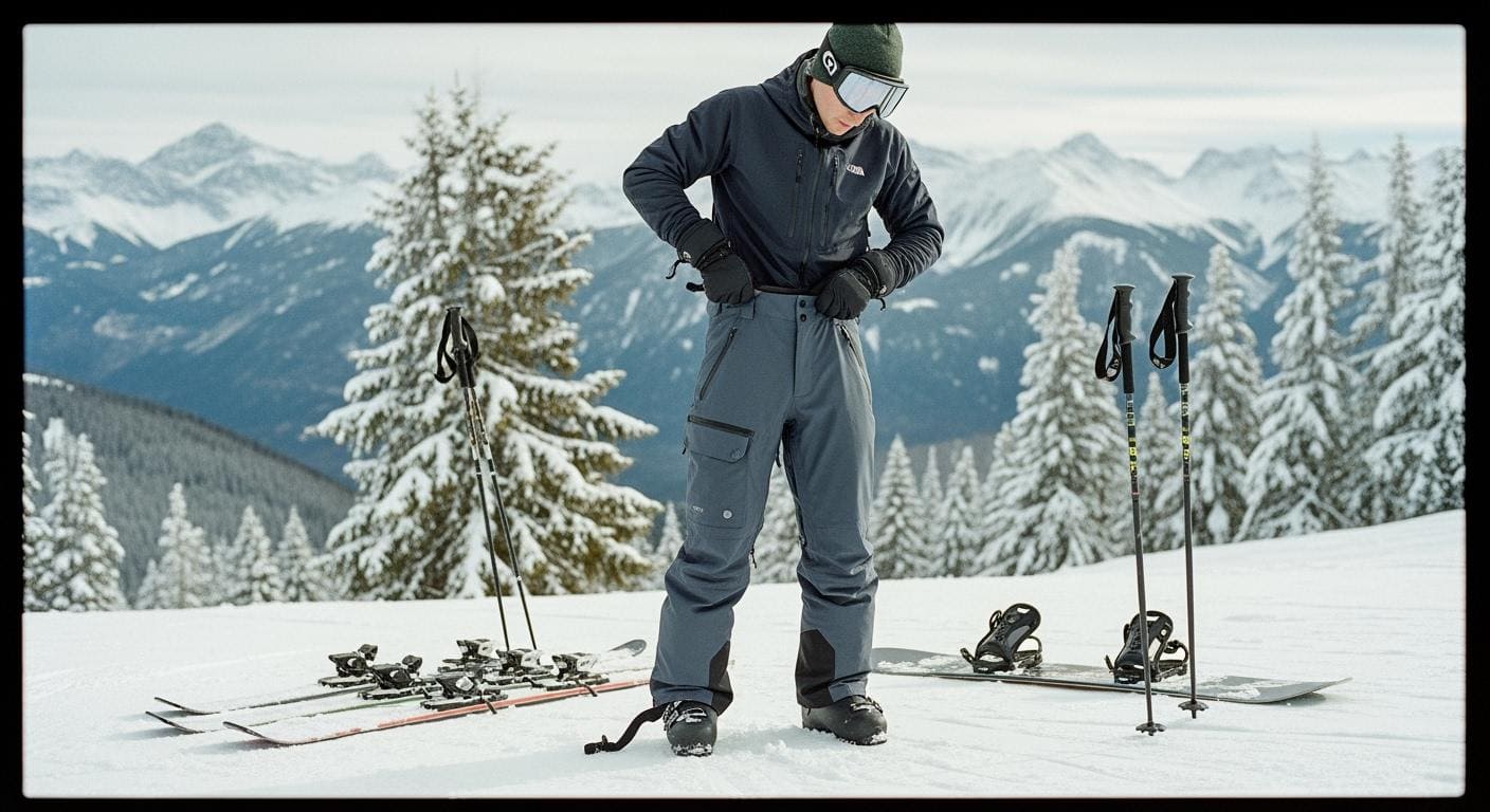 High-quality outdoor winter ski apparel for men, featuring waterproof jackets and insulated pants for snow sports. Perfect for mountain skiing, snowboarding, and winter adventures. Designed for durability and warmth.