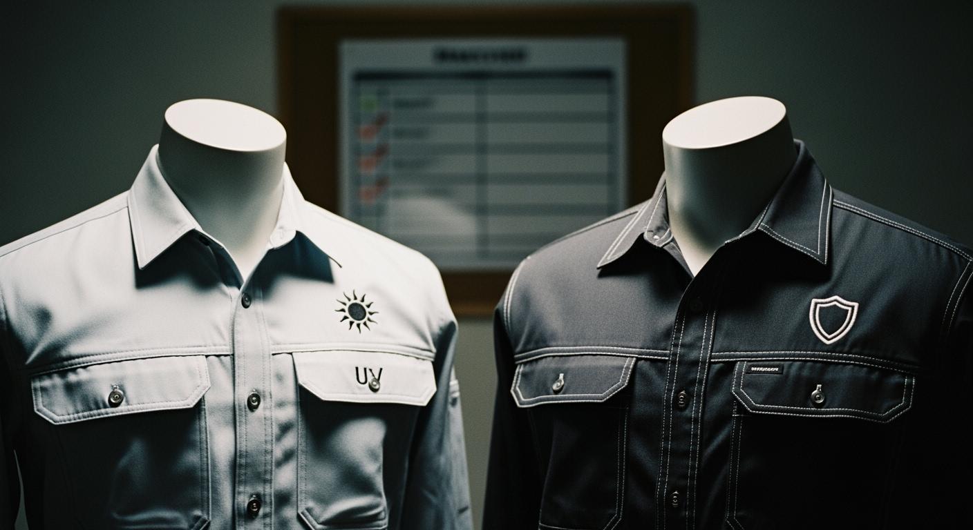 Which Work Shirt Wins Comparing UV Protection and Durability