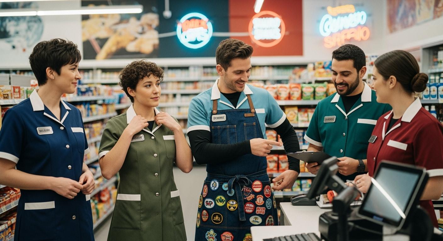 Convenience store staff uniforms and customization solutions