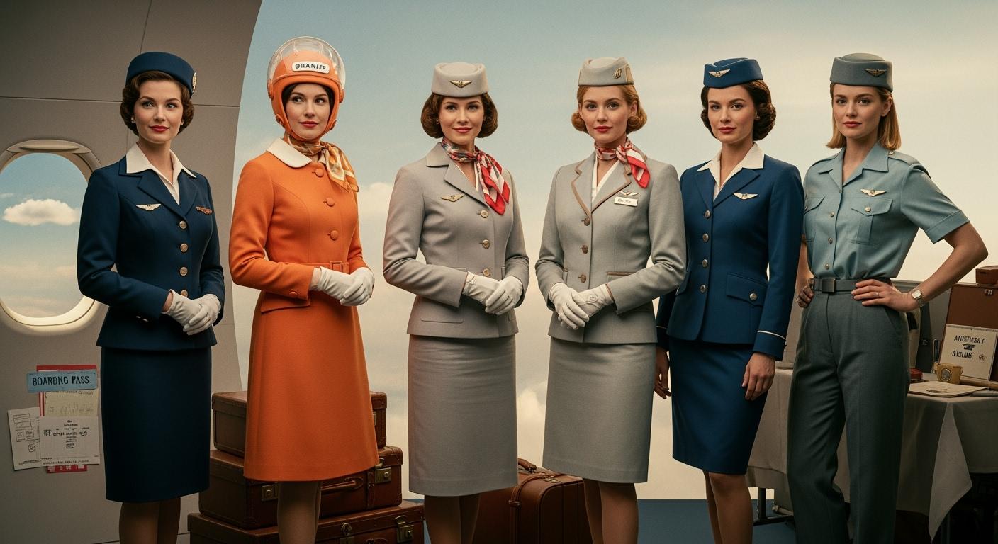 10 Vintage Flight Attendant Uniforms That Changed Airline Fashion