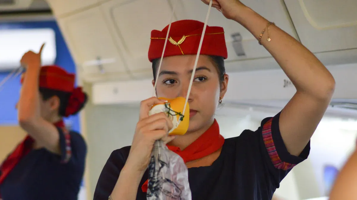 Asian Flight Attendant Uniforms