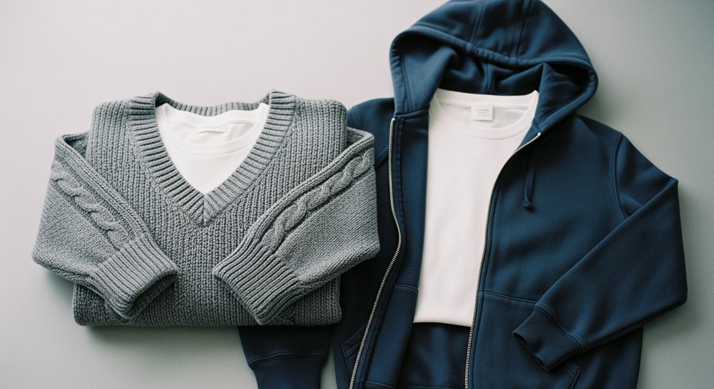 Why a Knit Pullover Beats a Full Zip Hoodie for Layering