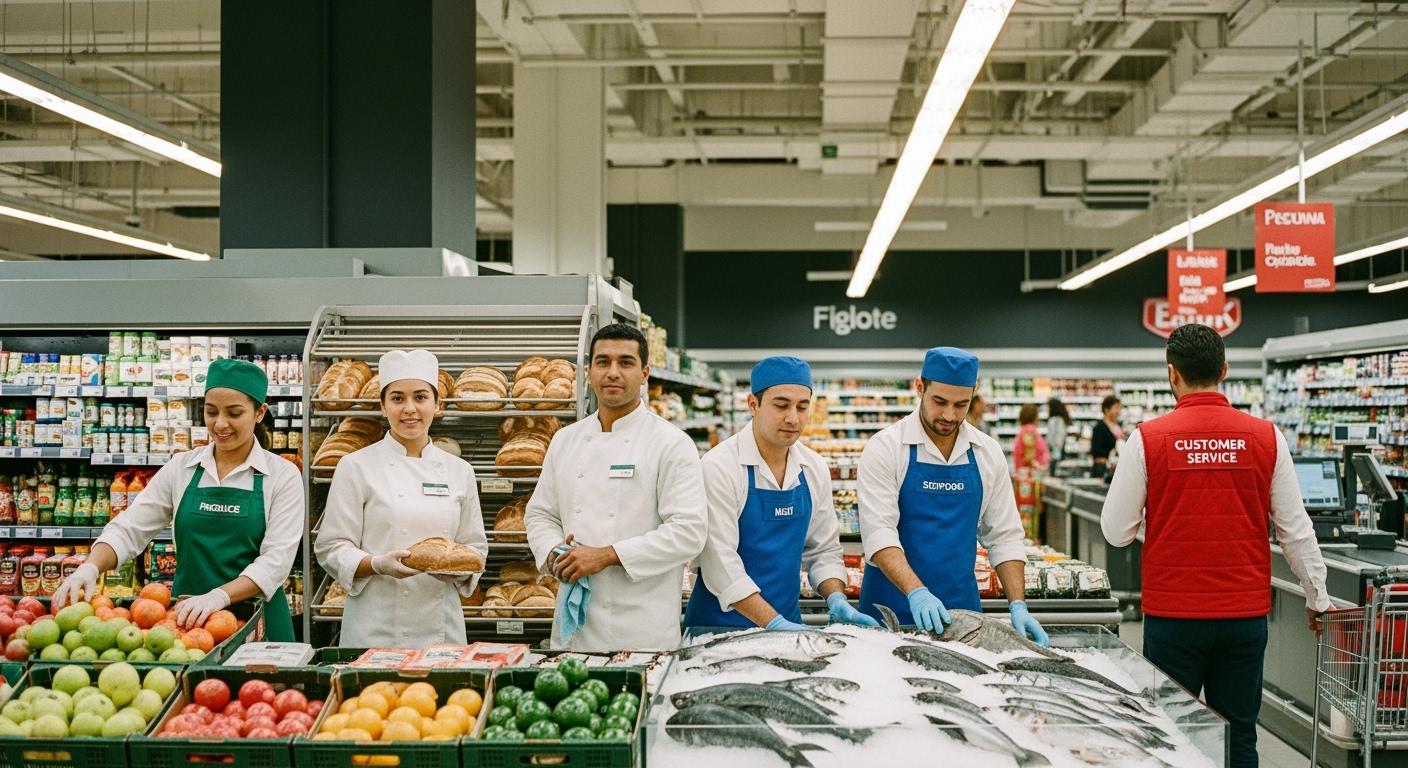 Supermarket Uniform Color Coding: Department-Specific Customization for Overseas Chains