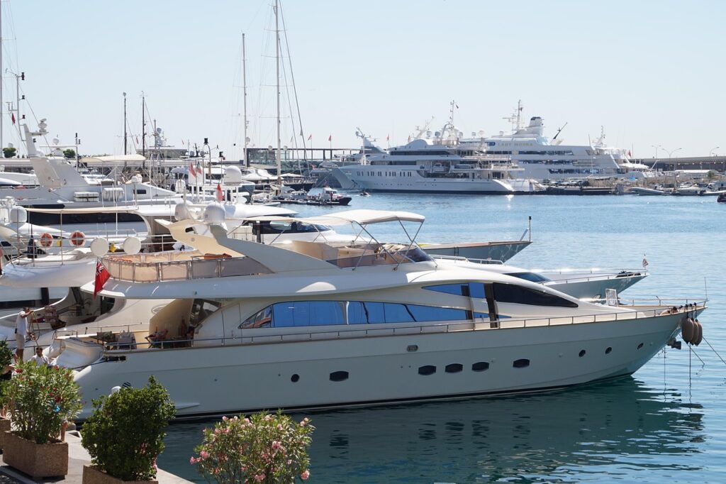 Marina yacht crew uniforms for deck operations and guest service