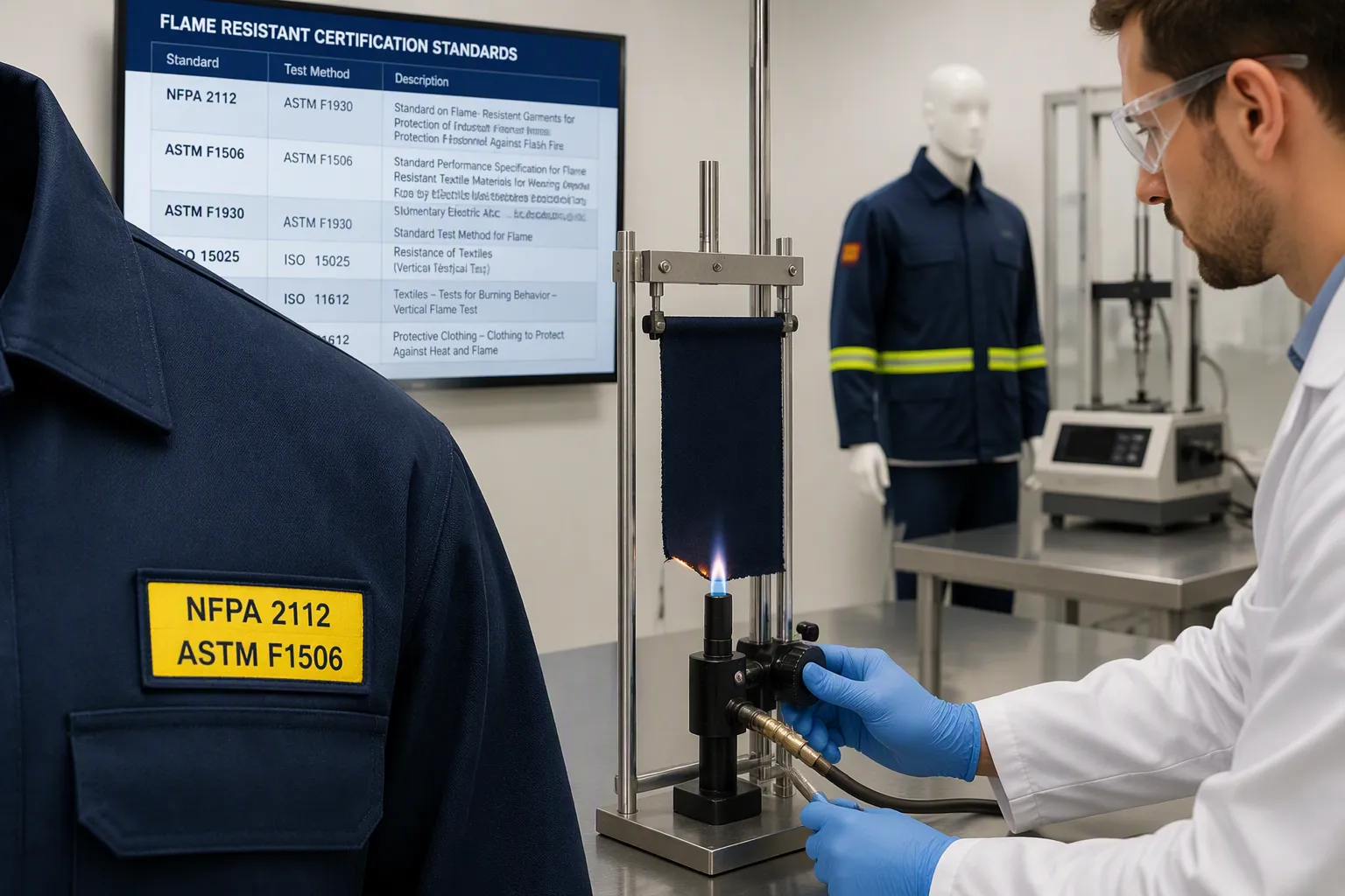 Flame Retardant Workwear OEM China: Certifications to Verify