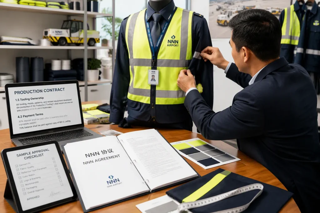 The Airport Ground Staff Uniform OEM/ODM from China Ordering Process