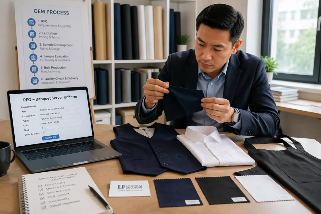 Banquet Server Uniform OEM China: The Step-by-Step Process