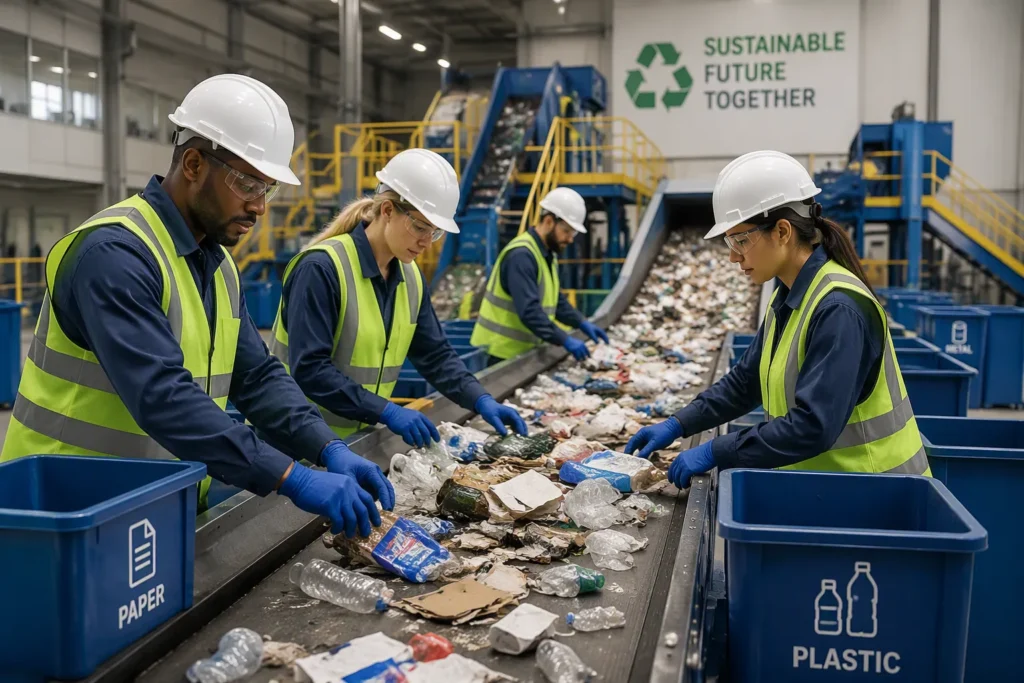 Recycling Center Uniform OEM China | MRF & Sort Line Workwear