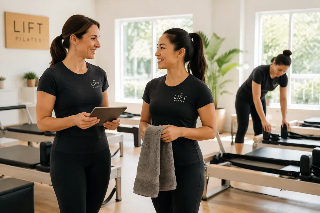 Pilates Studio Staff Uniform OEM China | Branded Instructor & Studio Workwear