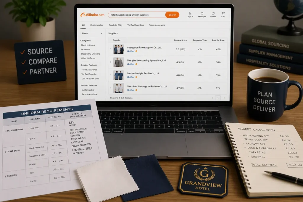 The Step-by-Step Sourcing Process for Hotel Housekeeping Uniform OEM China