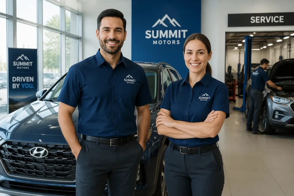 Auto Dealership Staff Uniform OEM China | Branded Showroom & Service Workwear