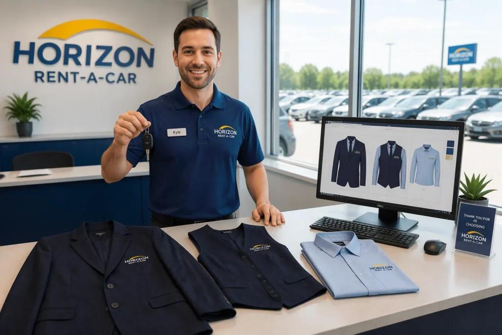 Car Rental Desk Uniform OEM China Solves Your Staff Workwear Needs