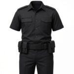 Security guard uniform OEM set shirt trousers and belt