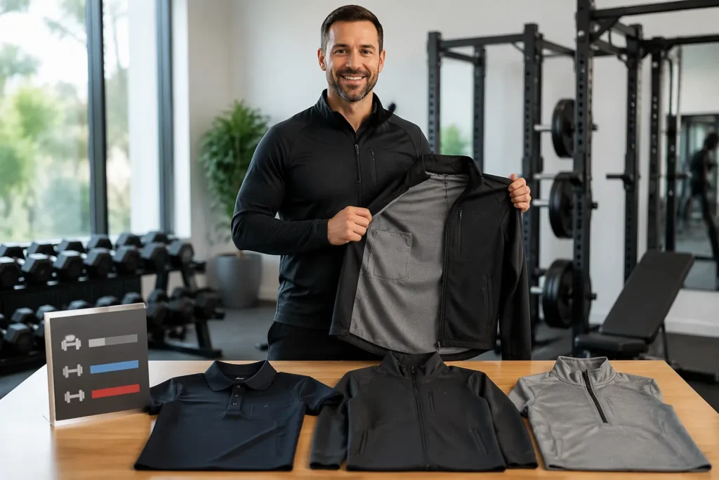 Spec Stack For Gym Instructor Apparel OEM
