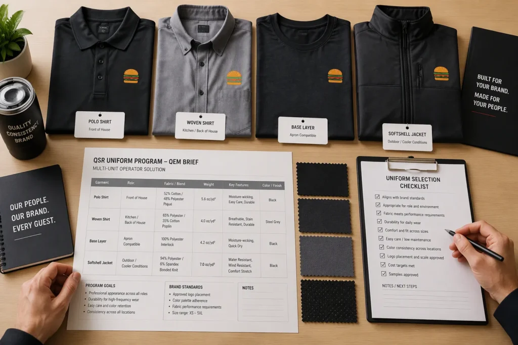 Step 2: Build the QSR Franchise Uniform OEM Brief