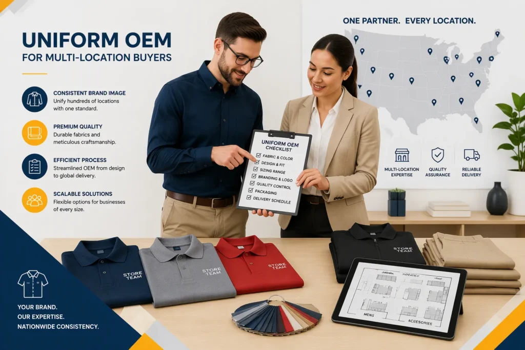 Chain Store Staff Uniform OEM Checklist | Multi-Location Buyers